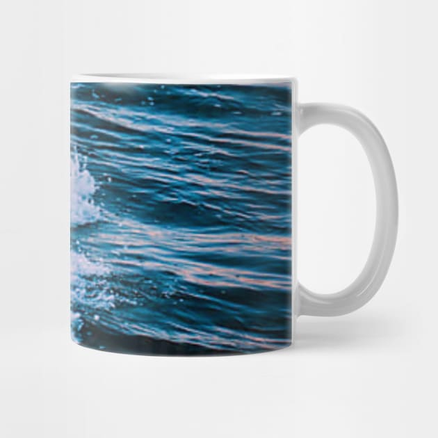 Blue Ocean Waves by ChristianShirtsStudios